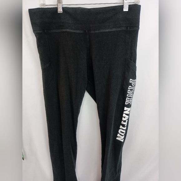 2/$30 Victoria Secret Casual Athletic Black Joggers (#1,439) - Picture 1 of 7